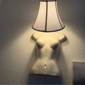 Vintage Body Torso Mannequin Wall hanging Lamp light